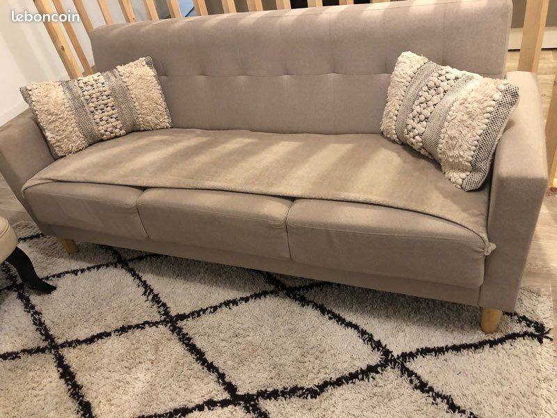 Canapé beige (image 3)