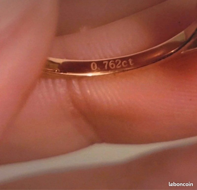 Bague or rose 14k diamants (image 7)
