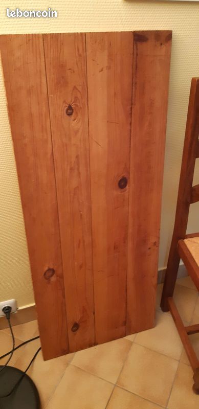 URGENT A RENOVER - Belle table ronde ancienne en bois massif avec rallonge (image 5)