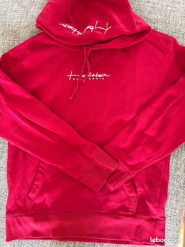 Sweat rouge Hollister (image 1)