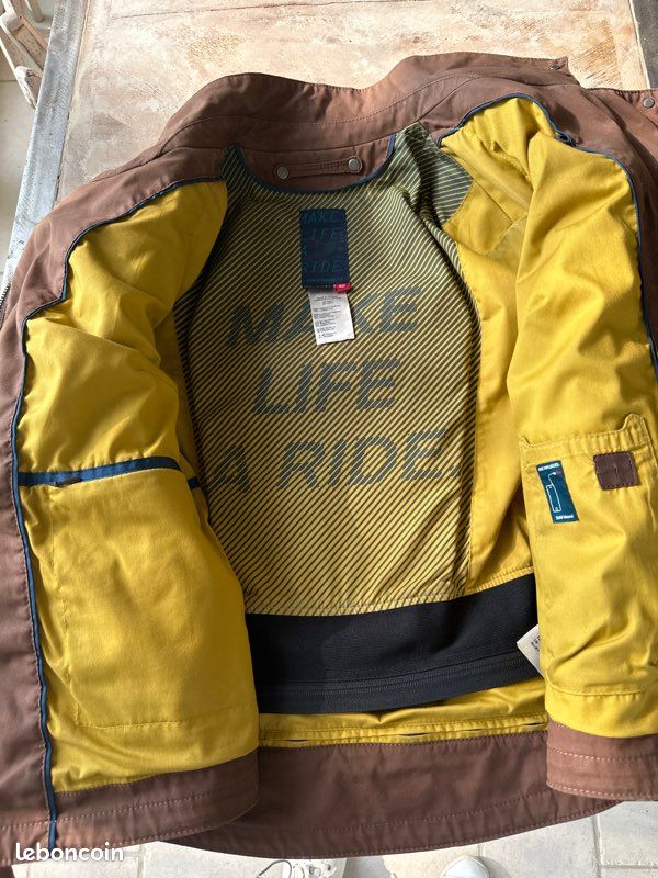 Blouson de moto BMW cuir et toile Taille 42 (image 2)
