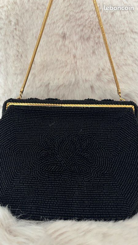 Sac perlé noir (image 1)