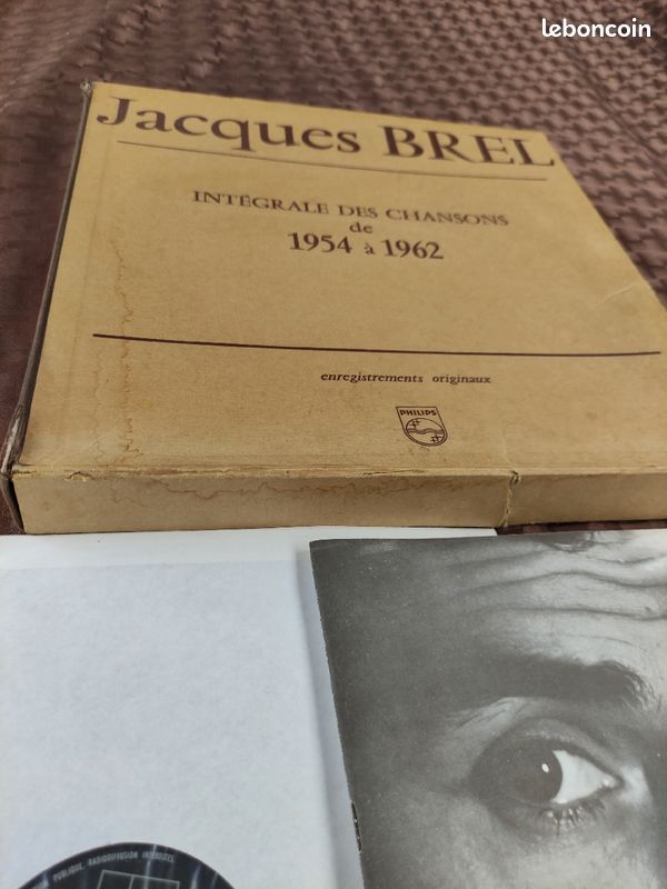 Coffret 33 tours Jacques BREL 1954 à 1962 (image 2)