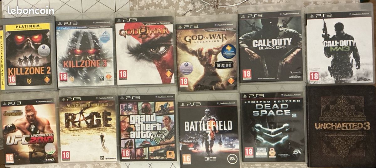 Lot 12 jeux Playstation 3 - Jeux vidéo