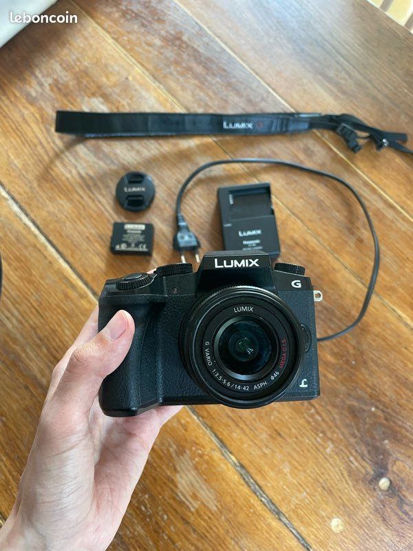 Appareil photo vidéo Panasonic Lumix G7 – Hybride 4K 16MP + objectif (image 1)