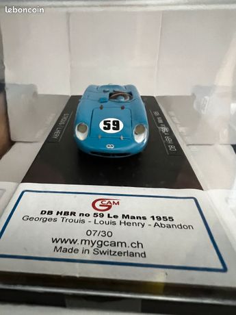 No Spark DB HBR Panhard #49 - 24h Du Mans 1957 - GCAM 1/43 Edition Limitée