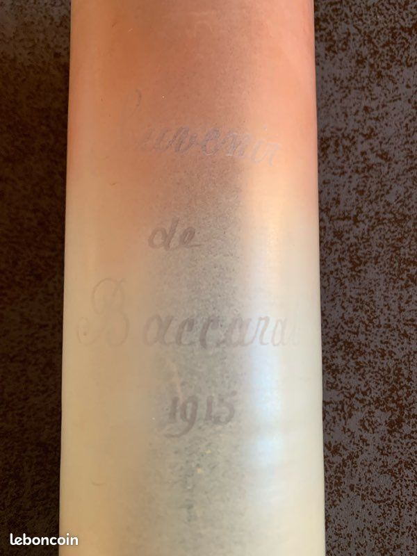 Vase rouleau ancien Baccarat (image 4)