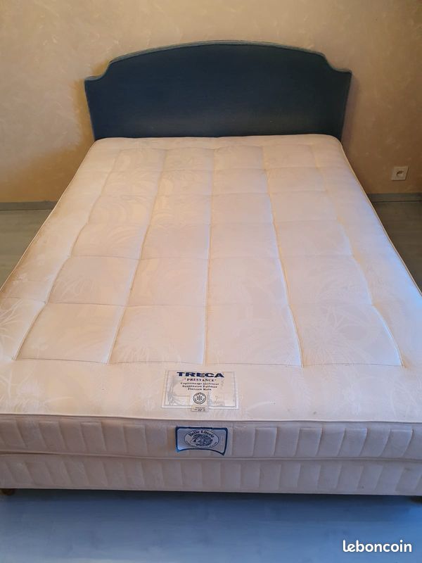 Matelas + sommier + tete de lit (image 1)