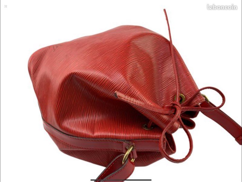 Sac à main Louis Vuitton petit Noé leather Rouge bordeaux (image 6)
