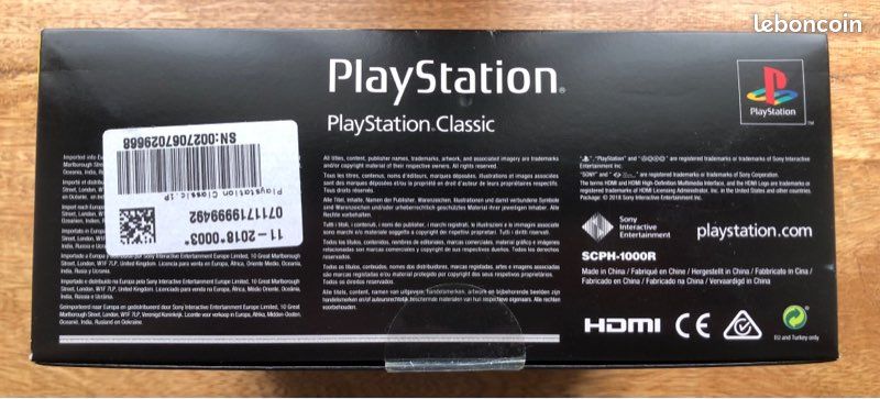 PlayStation Classic Mini Neuve / Scellée (image 4)