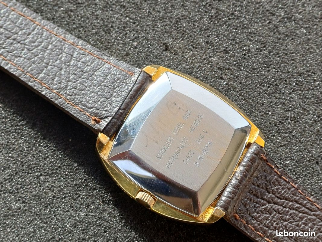 Montre Suisse Vintage Pierre L'Huillier Genève - Mécanique, Plaquée Or, Calibre Peseux 7040, Années 70