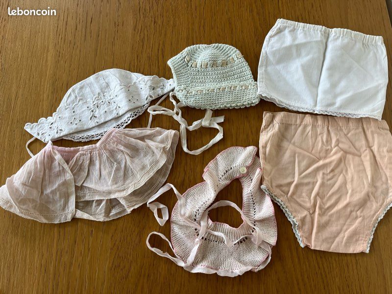 VINTAGE ANCIENS COSTUME Vêtements Habits de Poupée Bleuette ou autre EUR 8,00 - FR