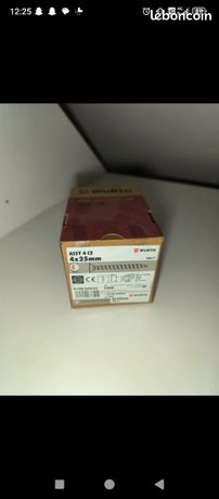 10 boîtes 1000 vis wurth 4x25 - Bricolage