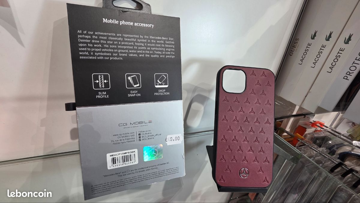 Coque mercedes cuir iphone13 (image 3)