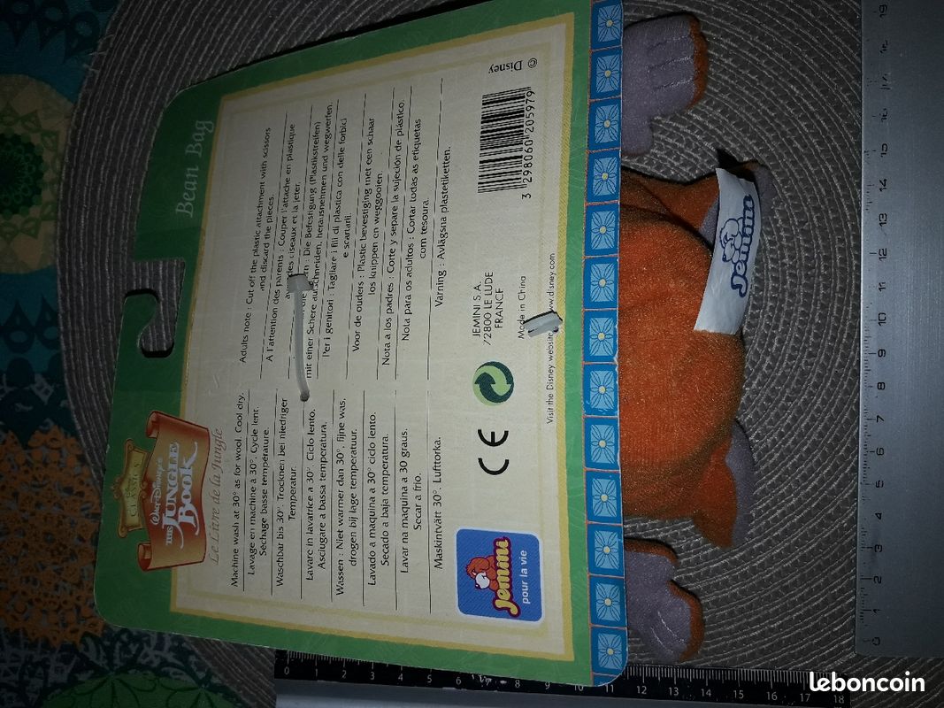 Livre de la jungle de disney peluche (image 2)