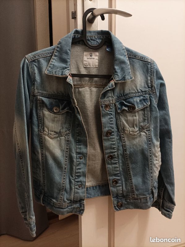 Veste en Jean bleu Okaïdi 10 ans (image 1)