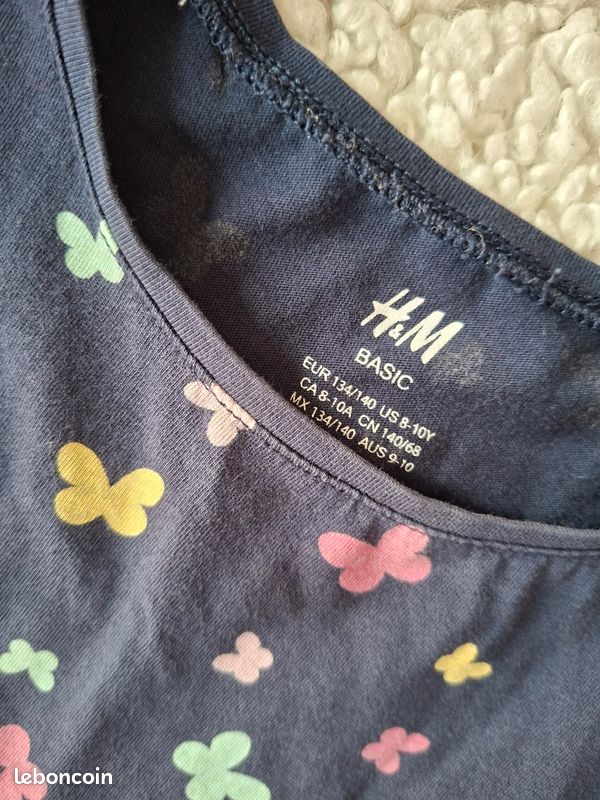 Robe Pour Fille H&M - Taille 9-10 Ans (environ 140 Cm) - Occasion En Très Bon état