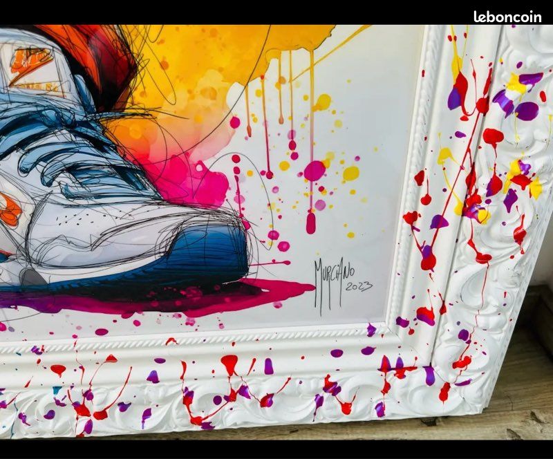 Vends tableau Dragon Ball Z Nike customisé Murciano Décoration