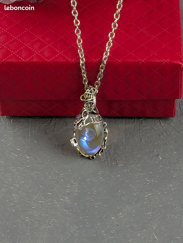 Collier Pendentif Goutte D'eau En Zirconium Cubique - Forme S Argenté - 18 Pouces