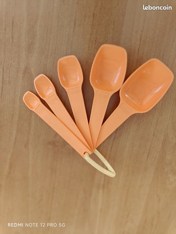 Cuillères doseuses x5 Tupperware orange- sbm (image 1)