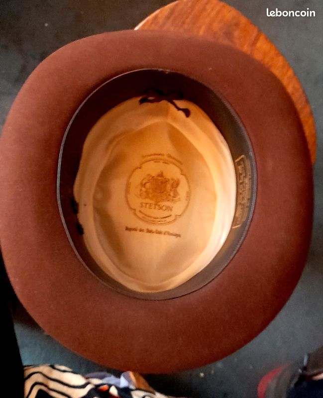 Chapeau Stetson Vintage Américain Taille 58 (7 1/4) - Occasion Gris
