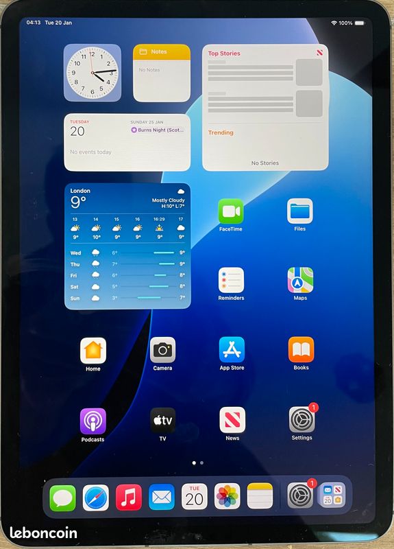 IPAD PRO 11 (2021) 3E GÉNÉRATION 256 GO – WIFI + 5G – GRIS SIDÉRAL – SÉNÉGAL