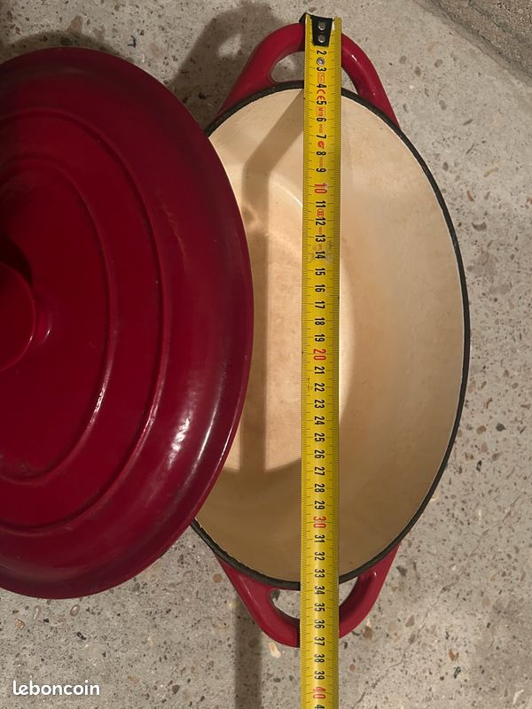 Cocotte En Fonte émaillée Ernesto - Diamètre 22 Cm - Rouge - Compatible Induction