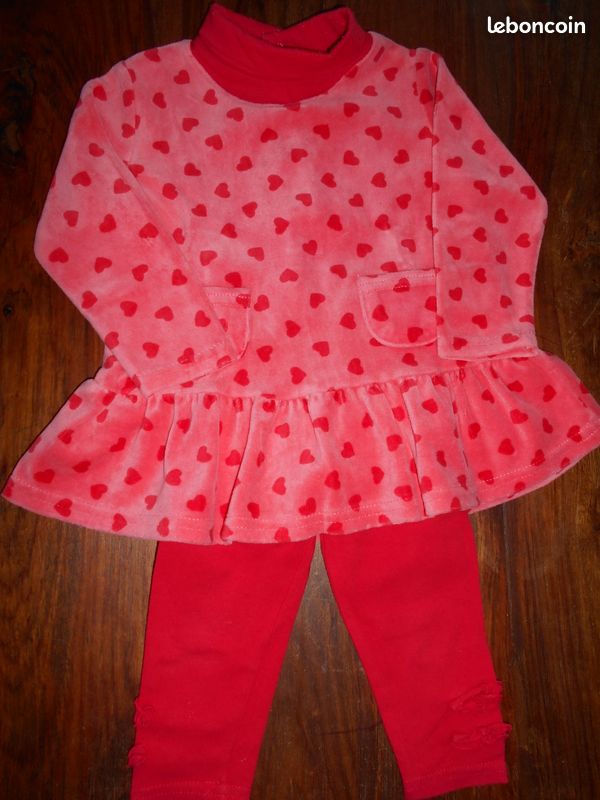 Robe-gilet-ensemble-pantalon fille 12 mois (mamida (image 2)