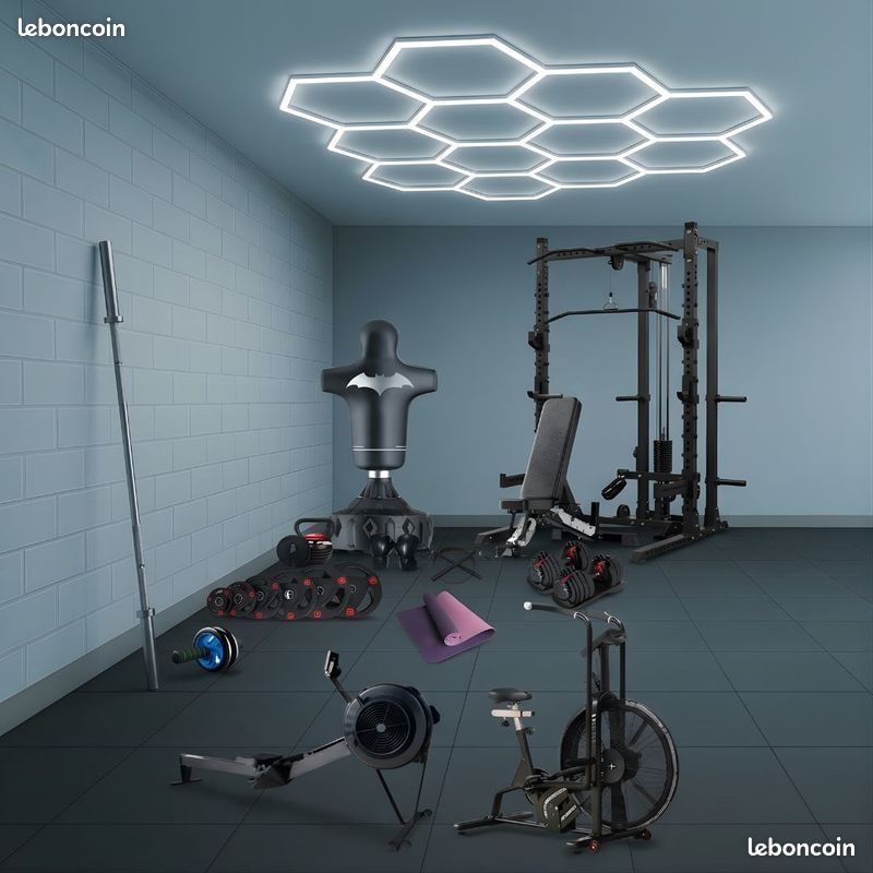 En Promotion Neuf sous emballage. Qualité professionnelle. Musculation PACK HOME GYM ÉLITE Salle de sport. Livraison possible dans toute la France⁫‍​‌‍⁭‍⁪‌⁭⁭⁯⁯​⁮ (image 1)