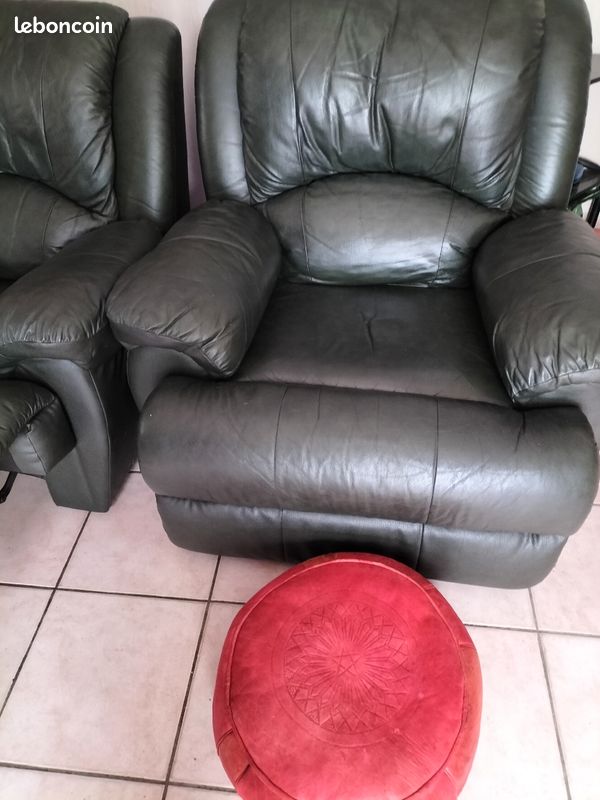 Fauteuil relax cuir (image 2)
