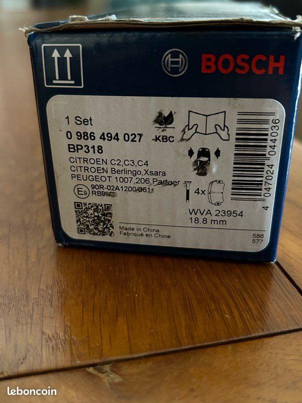 Plaquettes bosch de 207 (image 3)