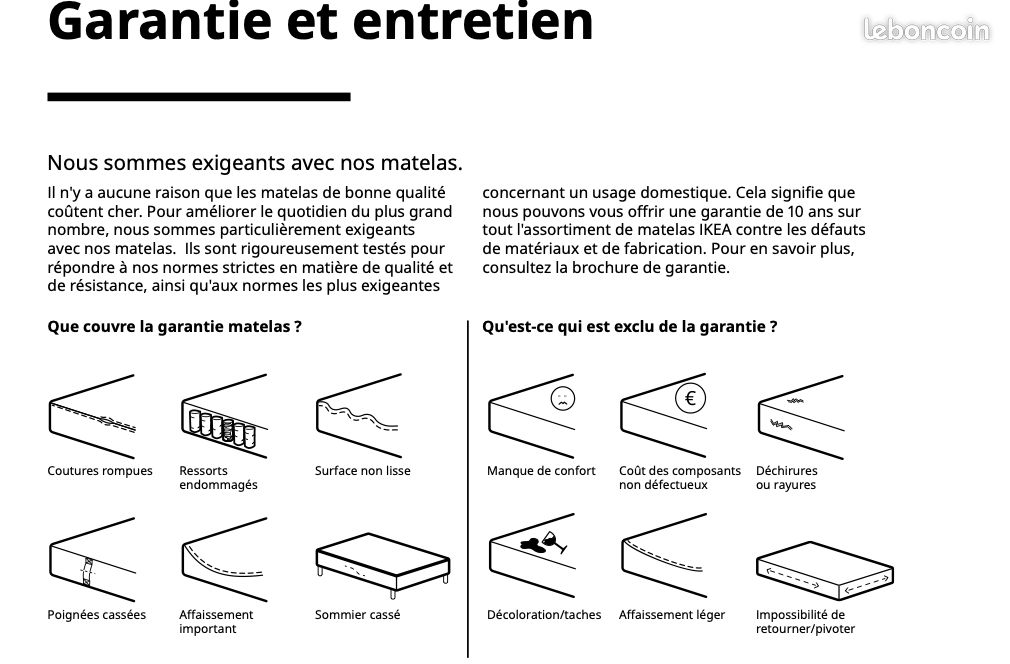 Lit complet IKEA 180 x 200 - Comme neuf (image 16)