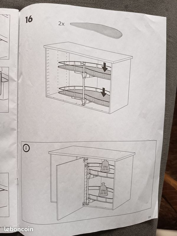 Rangement d'angle coulissant IKEA UTRUSTA pour cuisine – Complet (image 5)