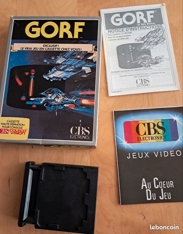 GORF GAMES CBS COLECOVISION COMPLET JEU RETRO VIDEO