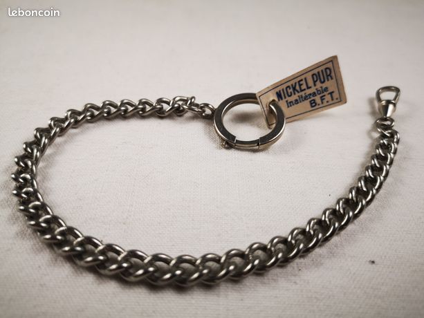 Chaîne De Montre Gousset En Maille Nickel - Pour Fermoir Chatelaine - Neuf Sans étiquette