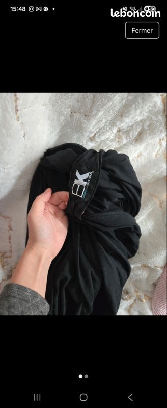 Porte bebe baby ktan noir comme neuf (image 2)