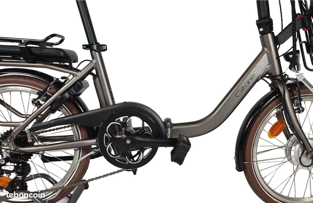 Pliable électrique GITANE e-NOMAD D8 - Gris - Vélos