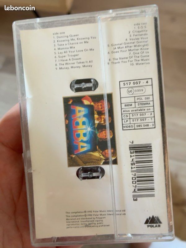 Cassette audio ABBA Gold – Greatest Hits – 1992 – Vintage (image 2)
