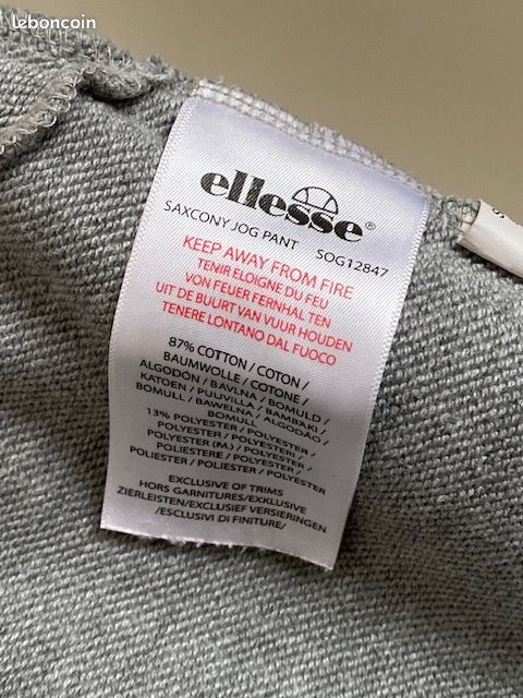 Haut De Soutien-gorge Sport ELLESSE - Gris Et Noir - Taille M - Neuf étiqueté