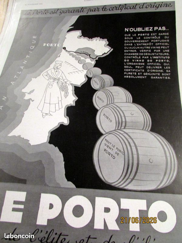 Alcool rhum cognac liqueur byrrh lot de v20 publicites anciennes (image 2)