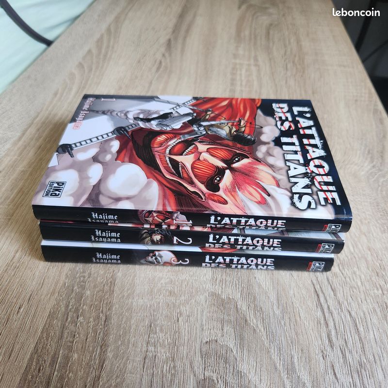 Manga L'Attaque des Titans tomes 1 à 3 (image 1)