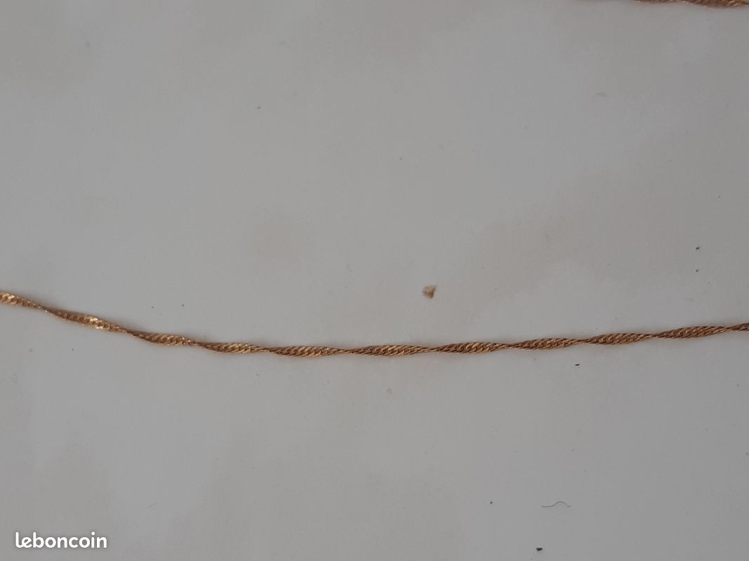 Vends collier plaque or (image 4)