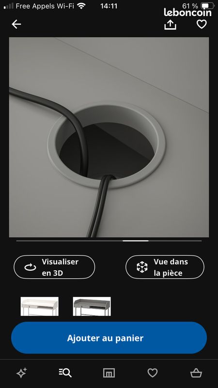 Bureau gris (image 2)