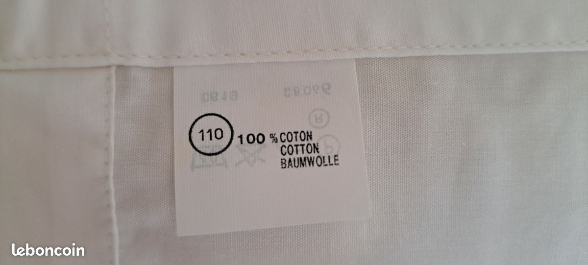 Caleçon court ouvert homme en toile blanche Neuf dans son emballage T 48/50 (image 4)