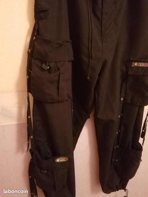 Pantalon tandence noir à franges (image 4)