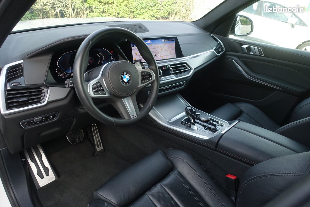 X5 X-Drive 3.0 45ea Pack M Hybride Rechargeable BVA 394ch Live Cockpit/Cuir sport/Grd Gps Europe/Caméra 3d/Carplay/Hayon électrique/LED/1*Main/Garantie 12 mois (image 10)