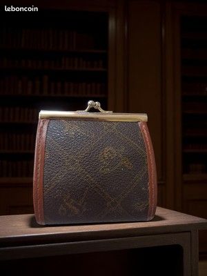 Porte-monnaies Vintage en Cuir Marron | Accessoire Rétro Authentique (image 1)