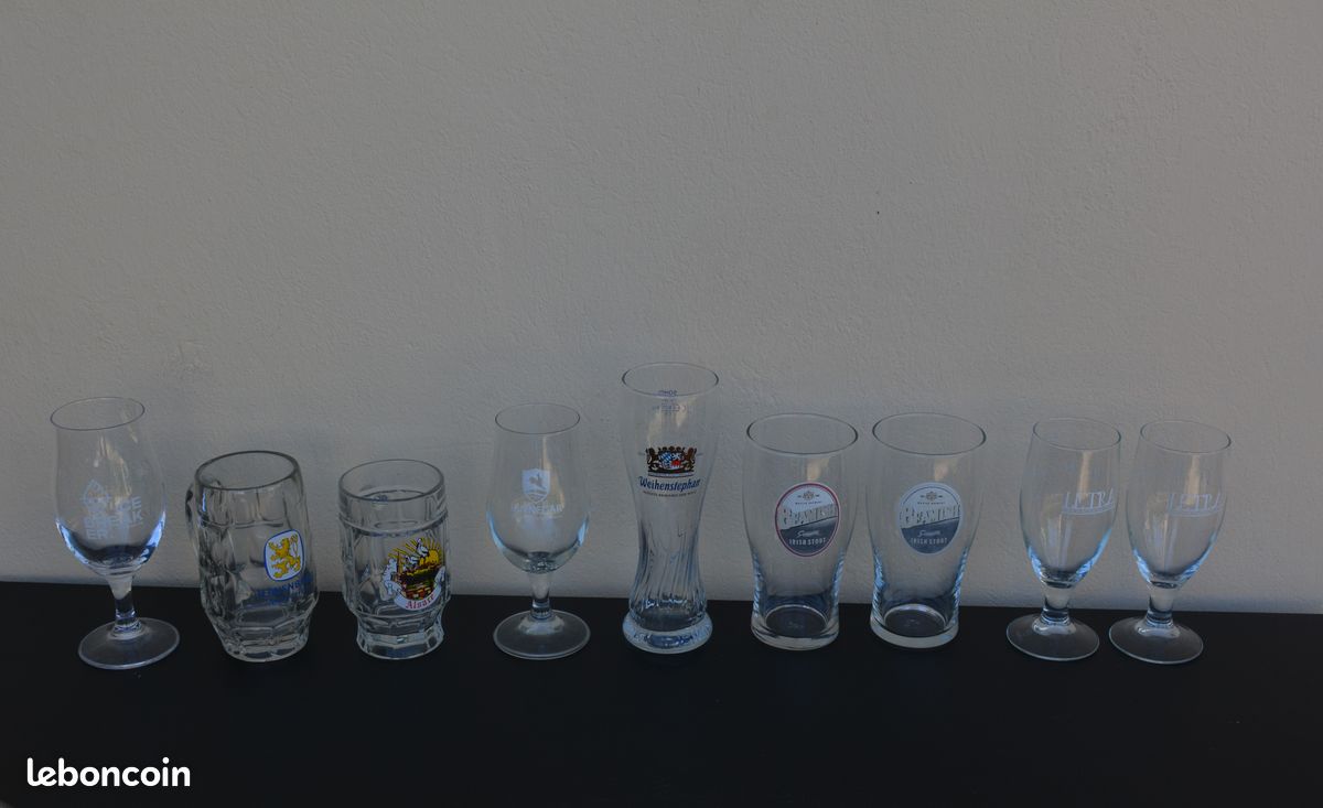 Lot de verres à bières dépareillés (image 1)