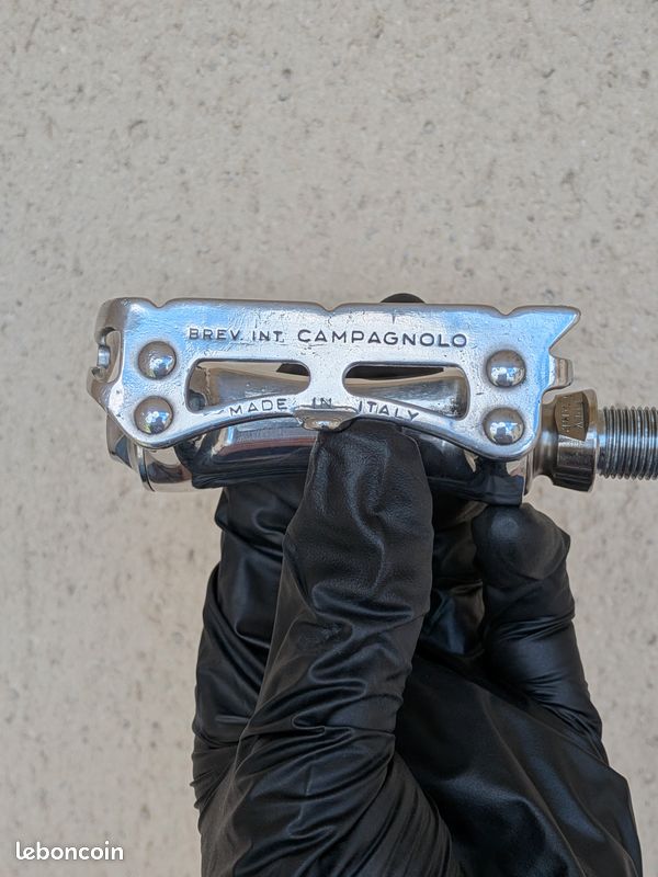Campagnolo Chorus – pédales vintage aluminium poli miroir (image 8)