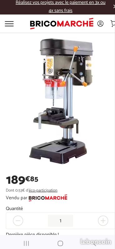 Neuf Perceuse à colonne, Perceuse d'établi P 13G - 350W FAR TOOLS (image 2)